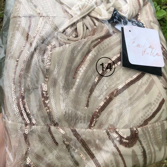 Sequin Thigh Slit Dress - Picture 5 of 5